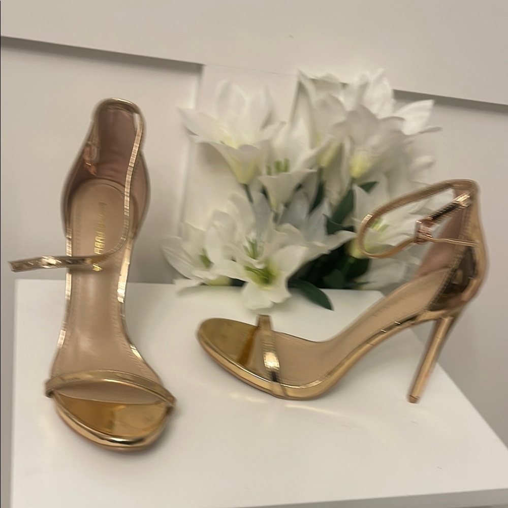Shoe Republic LA Gold Heels